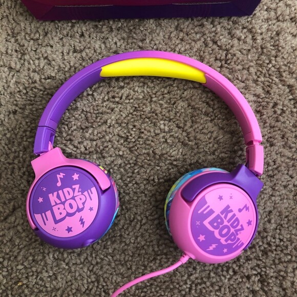 Pink Purple Kidz Bop Wired Headphones for Kids - Picture 3 of 4